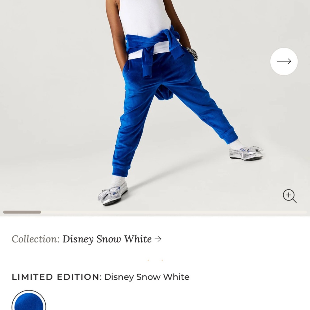 Posh Peanut Snow White Velour Joggers